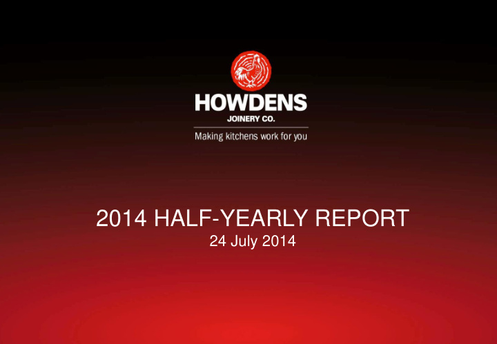 2014 half yearly report