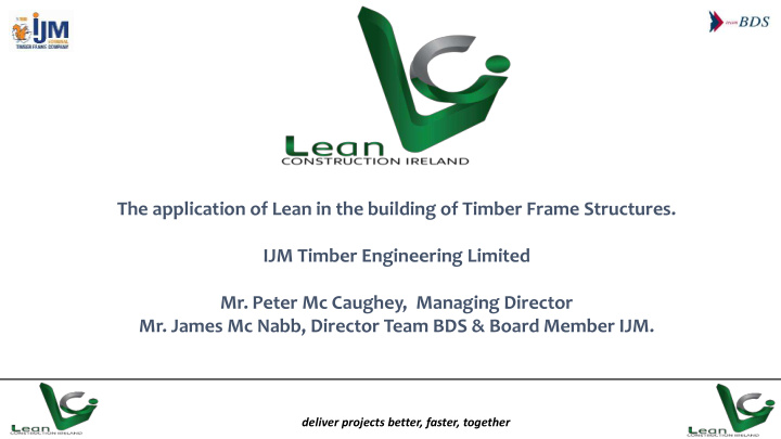 the application of lean in the building of timber frame