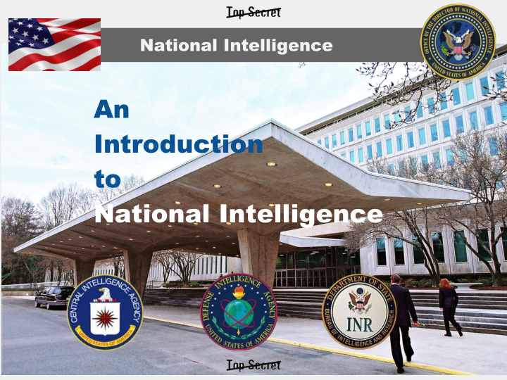 an introduction to national intelligence