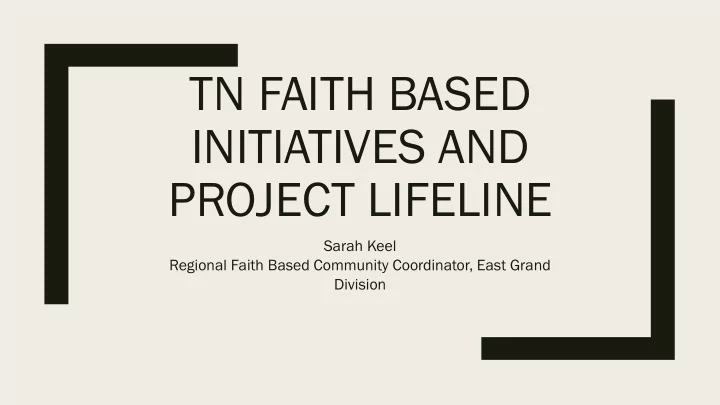 tn faith based