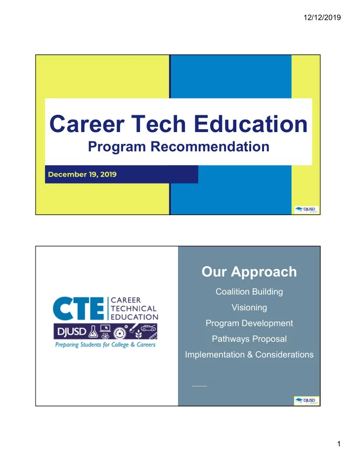 career tech education