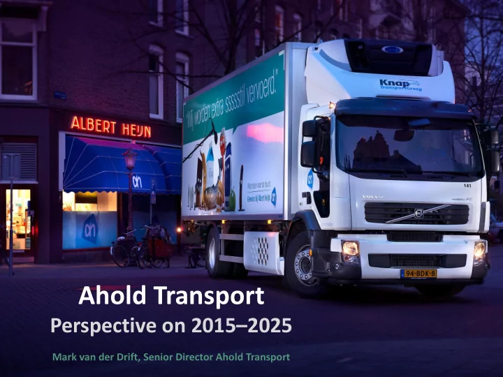 ahold transport