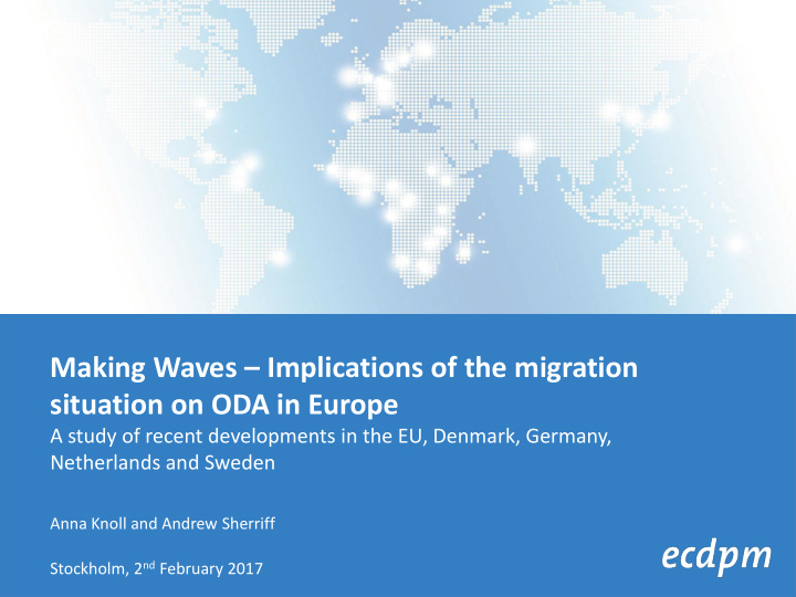 making waves implications of the migration situation on