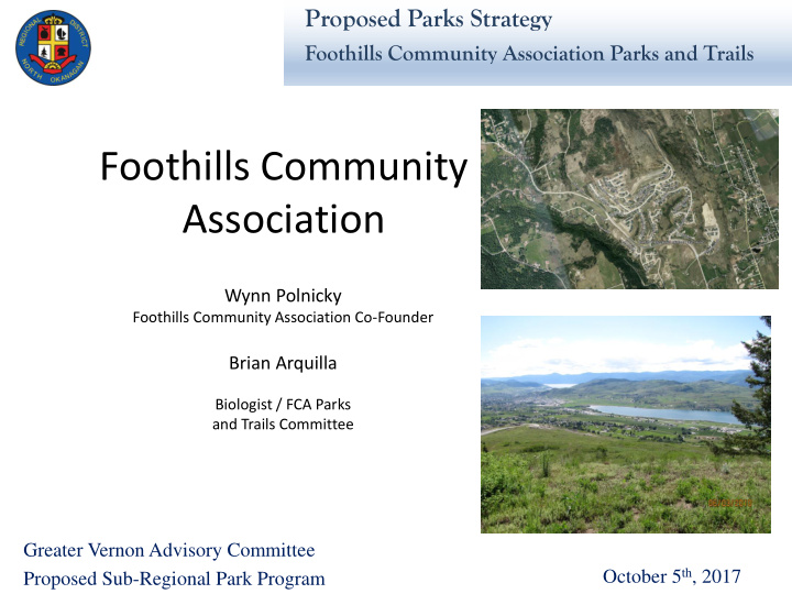 foothills community