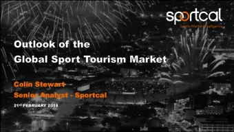 Colin  olin Stew  ewar  art  Senior  enior Anal  nalyst -  - Spor  portcal cal 21 st FEBRUARY 2018