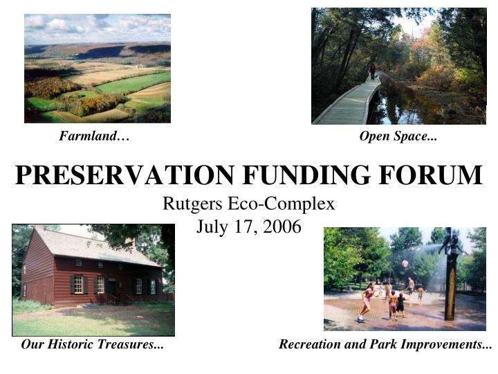 preservation funding forum