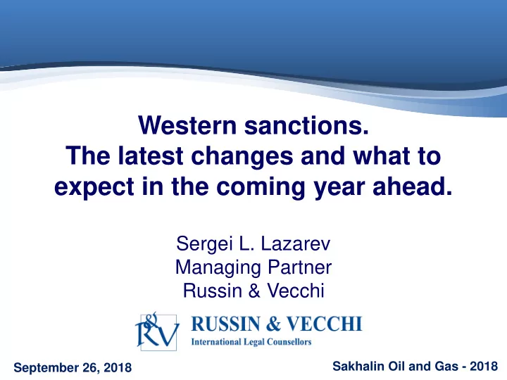 western sanctions