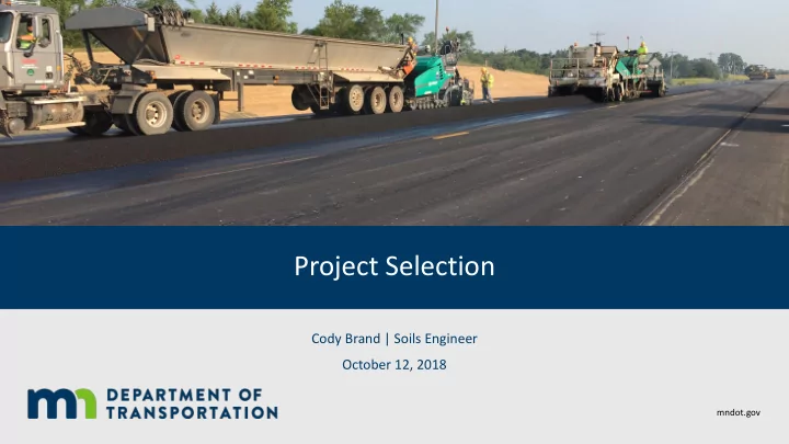 project selection