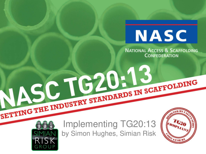 implementing tg20 13