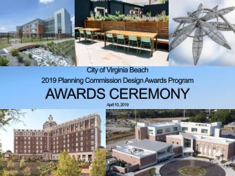 To recognize development projects that demonstrate  innovative design solutions, outstanding