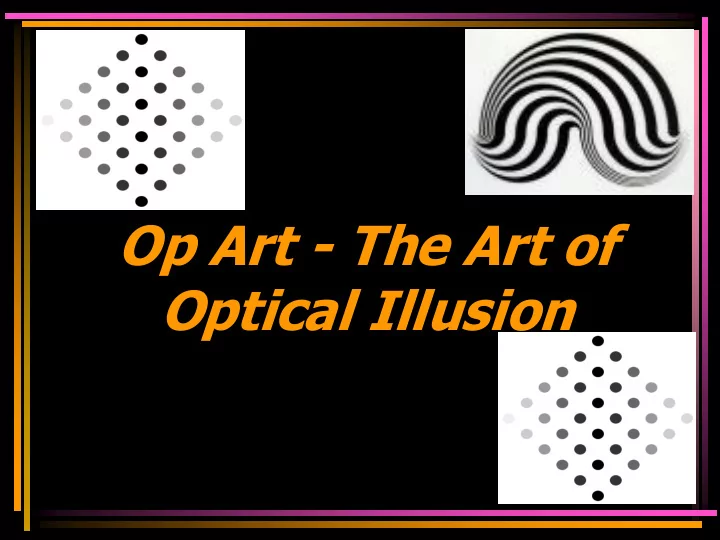 op art the art of