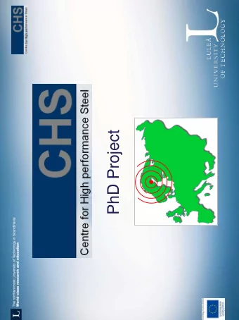 PhD Project  PhD Project  Wear and fatigue properties of novel nanostructured  bainitic steel