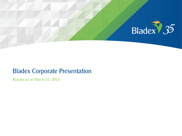 bladex corporate presentation