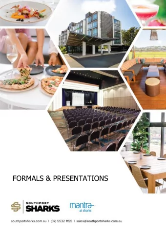 FORMALS &amp; PRESENTATIONS  FORMAL AND PRESENTATION PACKAGES  Celebrate with family, friends, team