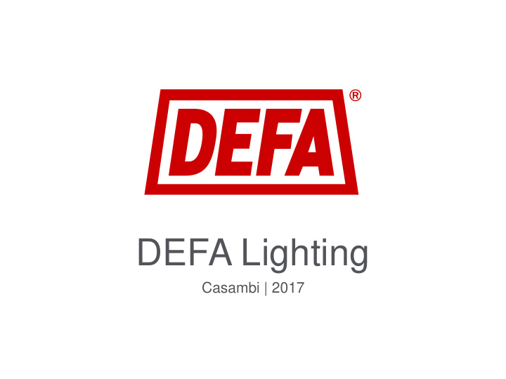 defa lighting