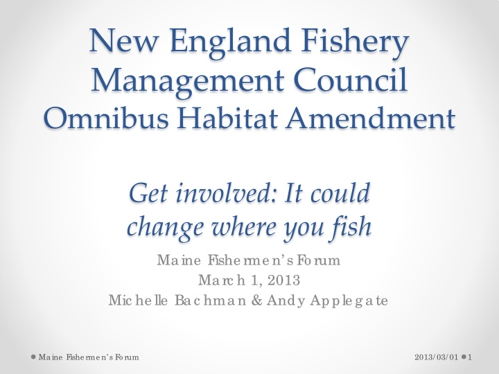 new england fishery management council