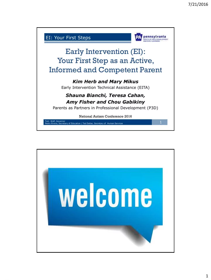 kim herb and mary mikus early intervention technical