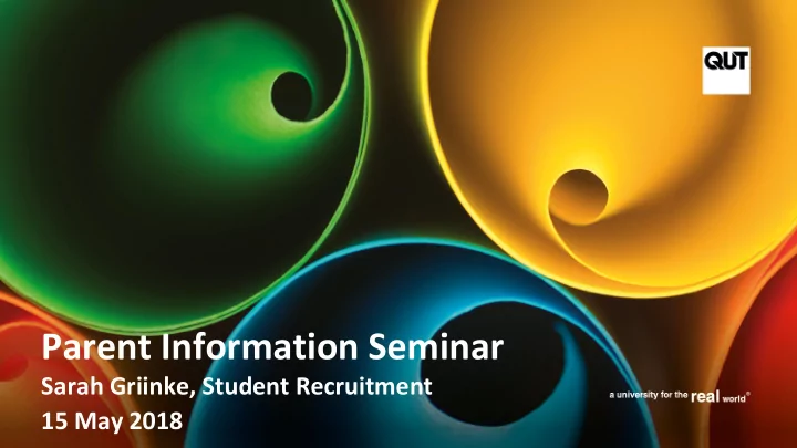 parent information seminar