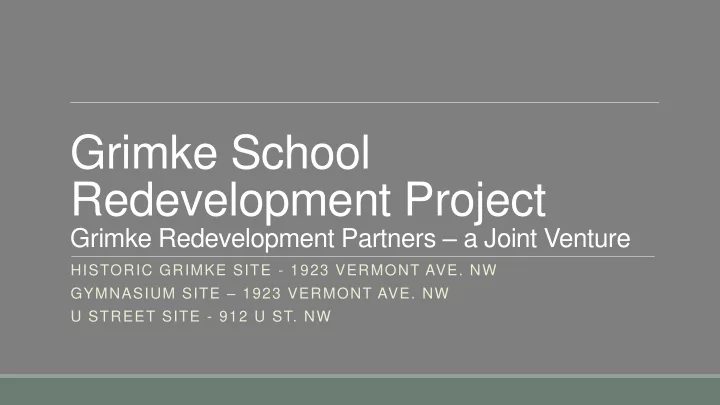 grimke school