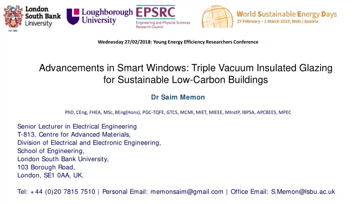 advancements in smart windows triple vacuum insulated
