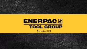 November 2019  Forward-Looking Statements Statements in this presentation that are not historical