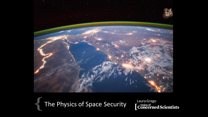 the physics of space security space is a place but orbit