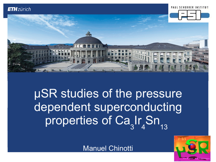 sr studies of the pressure dependent superconducting