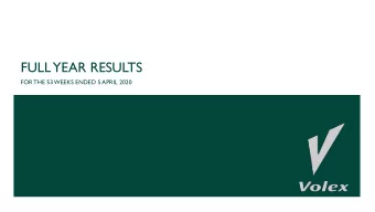 FULL  YEAR RESULTS  FOR THE 53 WEEKS ENDED 5 APRIL 2020  2  OVERVIEW  46% increase in  Underlying