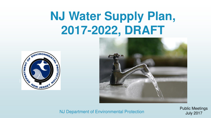 nj water supply plan