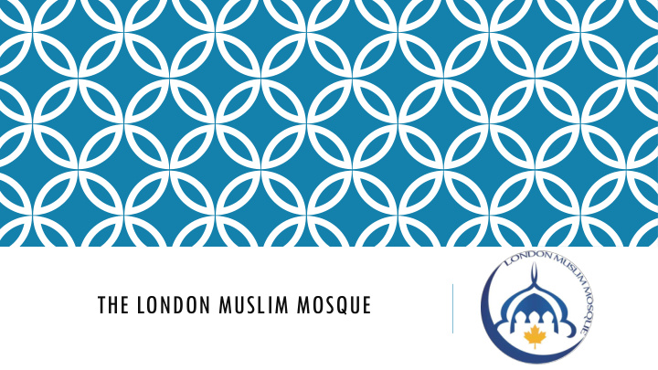 the london muslim mosque our vision