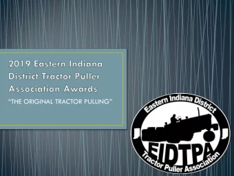 THE ORIGINAL TRACTOR PULLING  Andy Mastin  UND-30  16 pts  Nate Niehoff  460-36  16 pts  Nate