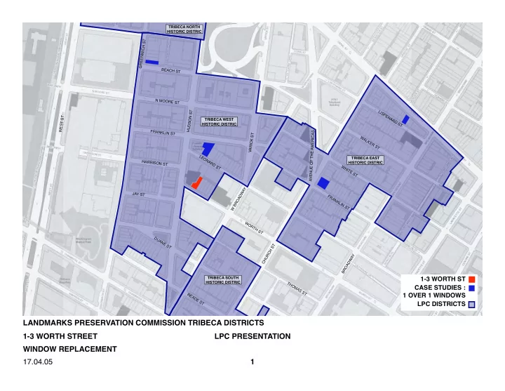 landmarks preservation commission tribeca districts 1 3