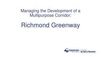 Richmond Greenway  Borck Creek Catchment  Mixed use corridor through the new development area.