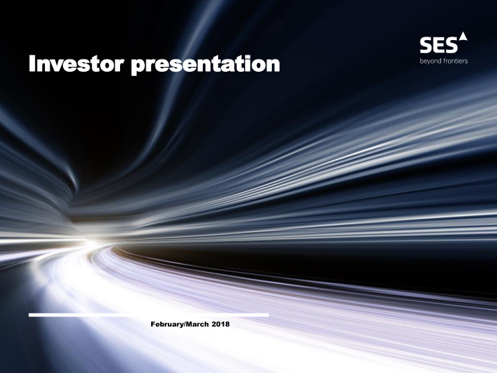 investor pre resentation