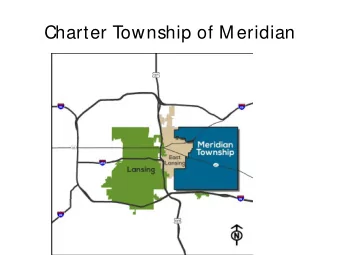 Charter T  ownship of M eridian  Sustainability History    2007:   M eridian Energy T  eam