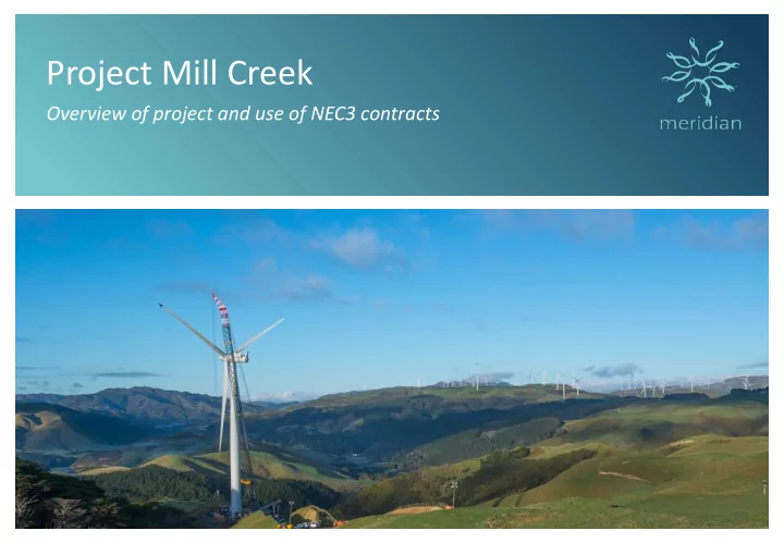 project mill creek