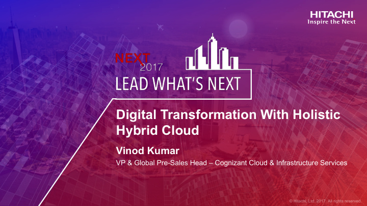 digital transformation with holistic hybrid cloud