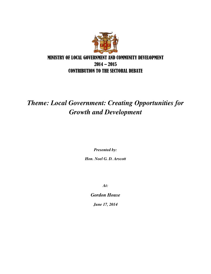 theme local government creating opportunities for growth