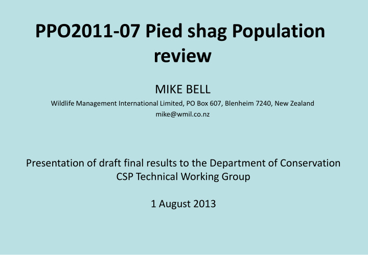 ppo2011 07 pied shag population