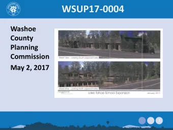 WSUP17-0004  Washoe  County  Planning  Commission  May 2, 2017  1  Surrounding Area  Incline