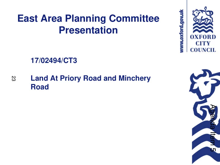 east area planning committee presentation