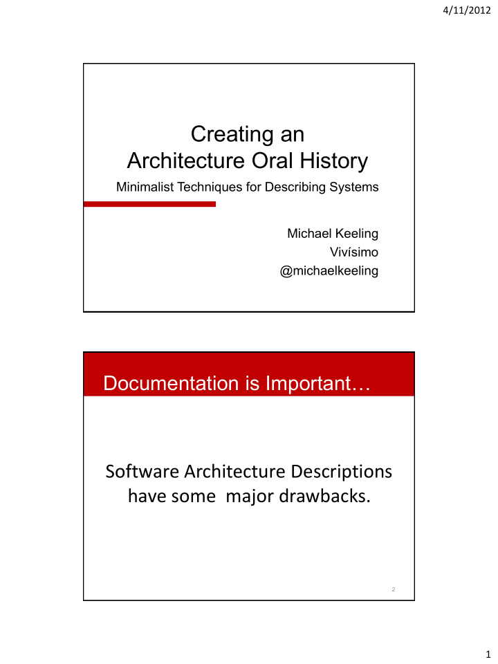 architecture oral history