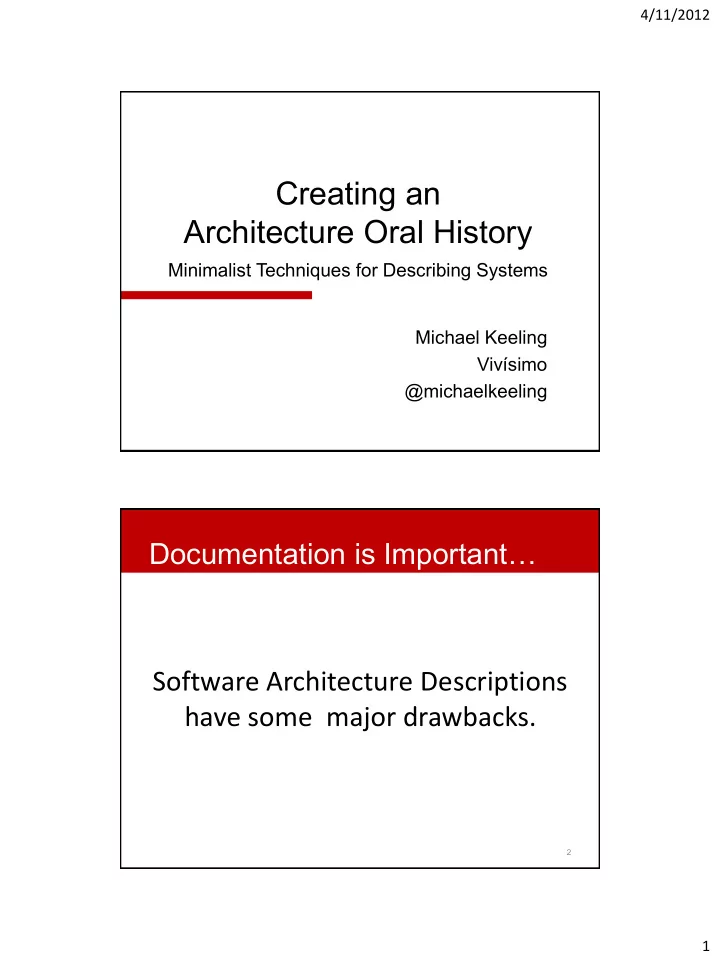 architecture oral history