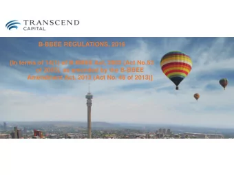 [In terms of 14(1) of B-BBEE Act, 2003 (Act No.53  of 2003), as amended by the B-BBEE  Amendment