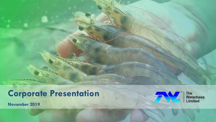corporate presentation