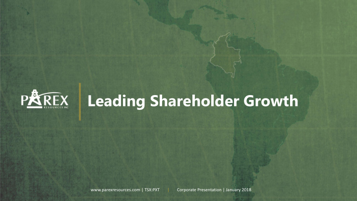leading shareholder growth