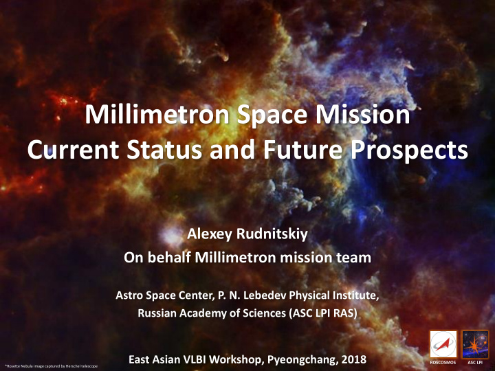 millimetron space mission