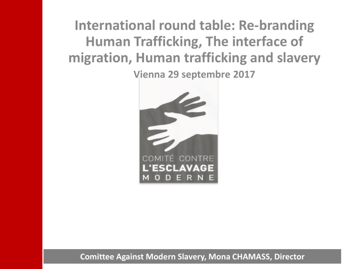 human trafficking the interface of