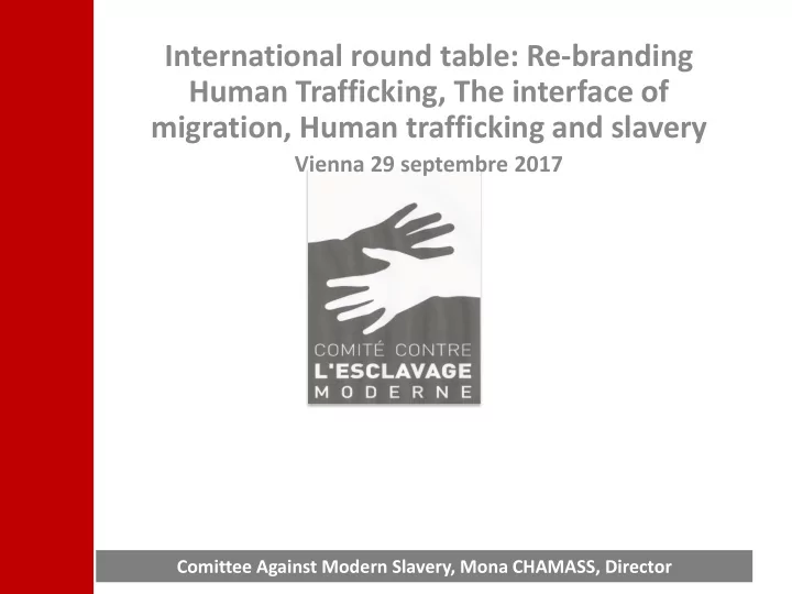 human trafficking the interface of