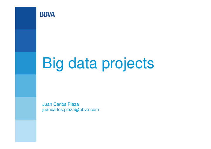 big data projects
